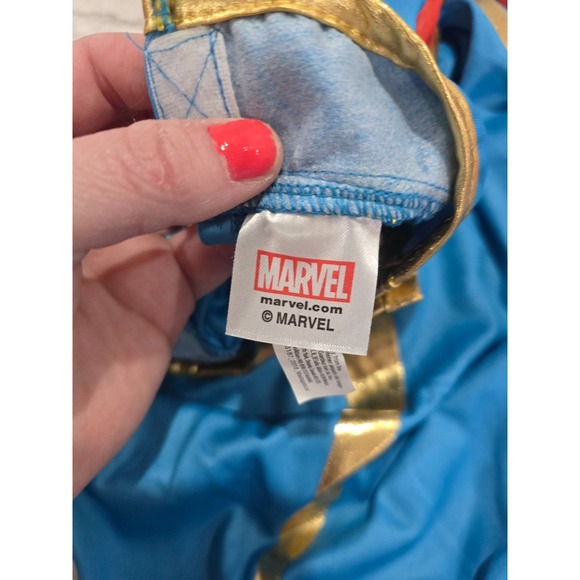 Ms. Marvel Kamala Khan Girls‎ Child Large Halloween Costume Age 7-8 Bracelet - Picture 5 of 7